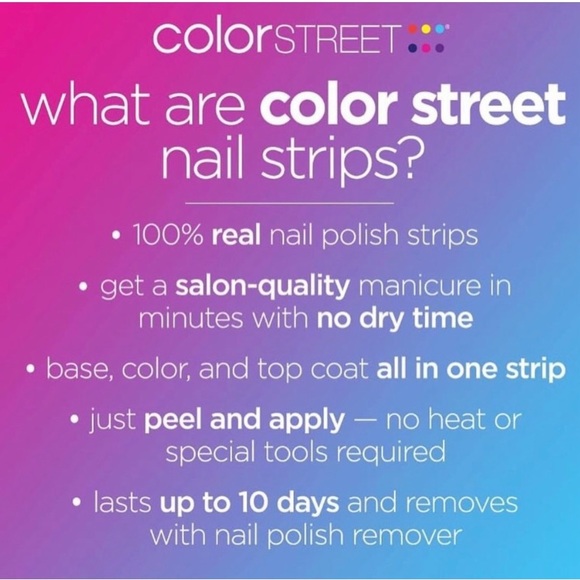NEW Color Street 100% Real Nail Polish Strips- J’Adore Glamour - Picture 8 of 10